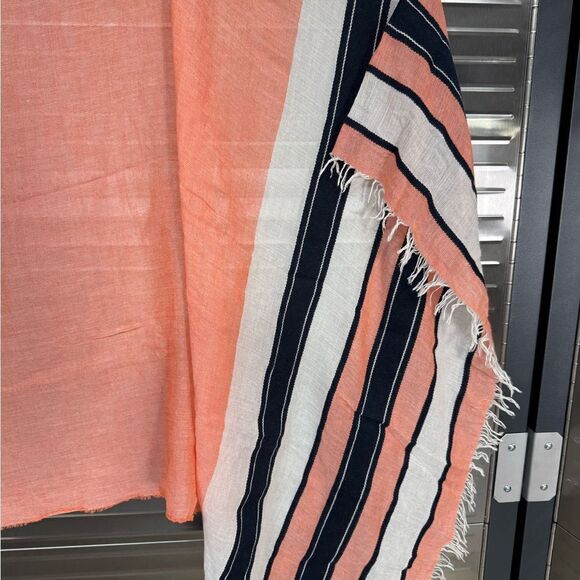 Hugo Boss Large Fringe Cotton Wool Scarf - Picture 3 of 7